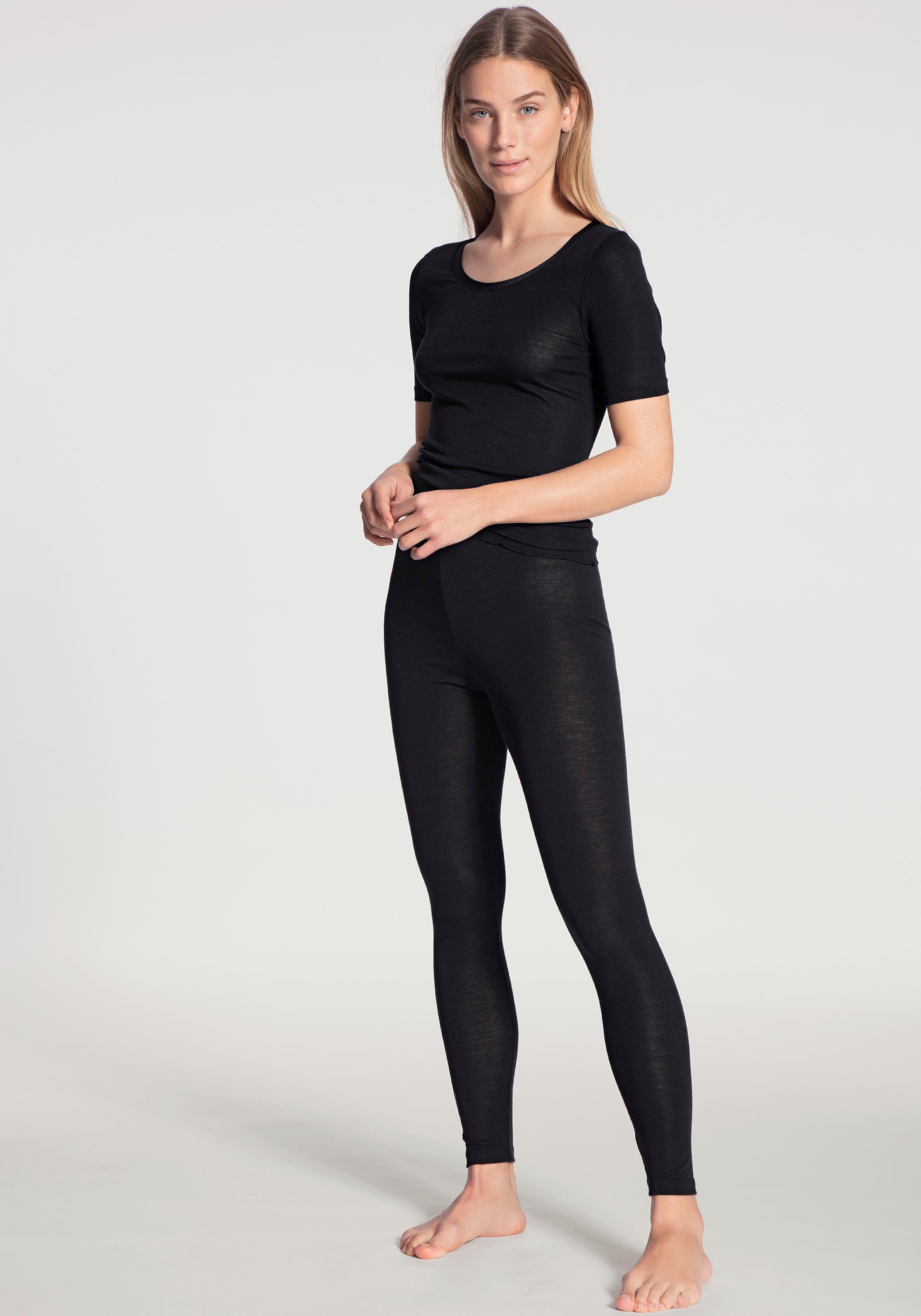 CALIDA Leggings »True Confidence«  wärmend, elastisch, Feinripp-Qualität, atmungsaktiv, weich