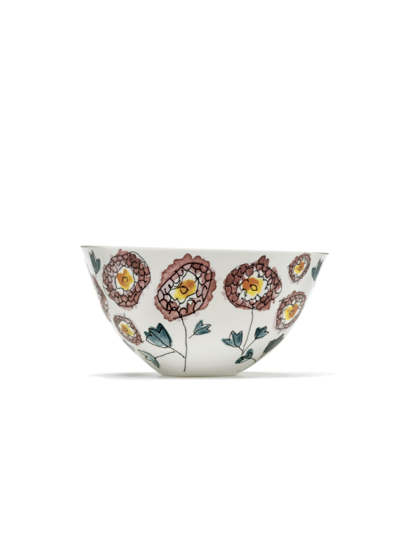 Serax Midnight Flowers by Marni Anemone Milk serveerschaal Ø25