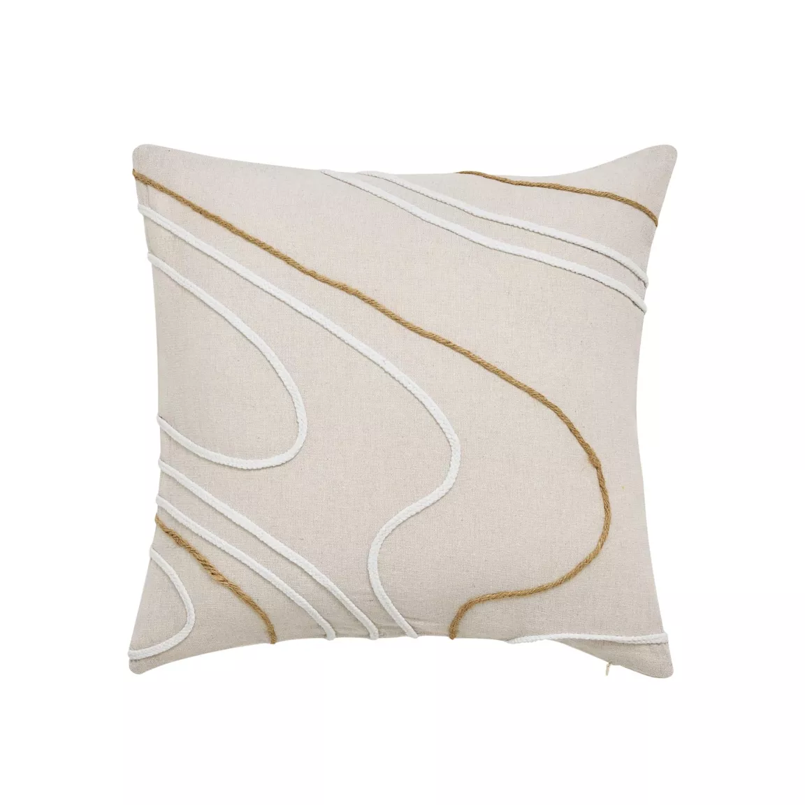 Coussin carré coton (45 x 45 cm) Lacia Beige