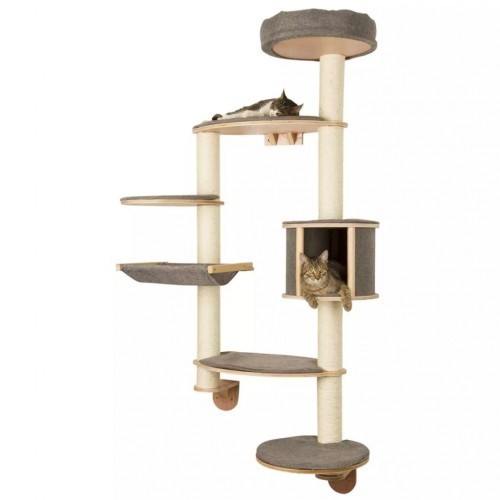 Arranhador de parede para gatos Kerbl Dolomit XL, cinza
