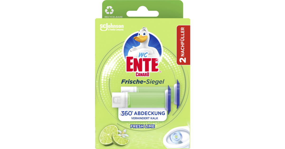 WC ENTE Frische Siegel Lime Nachfüller 2er-Packung