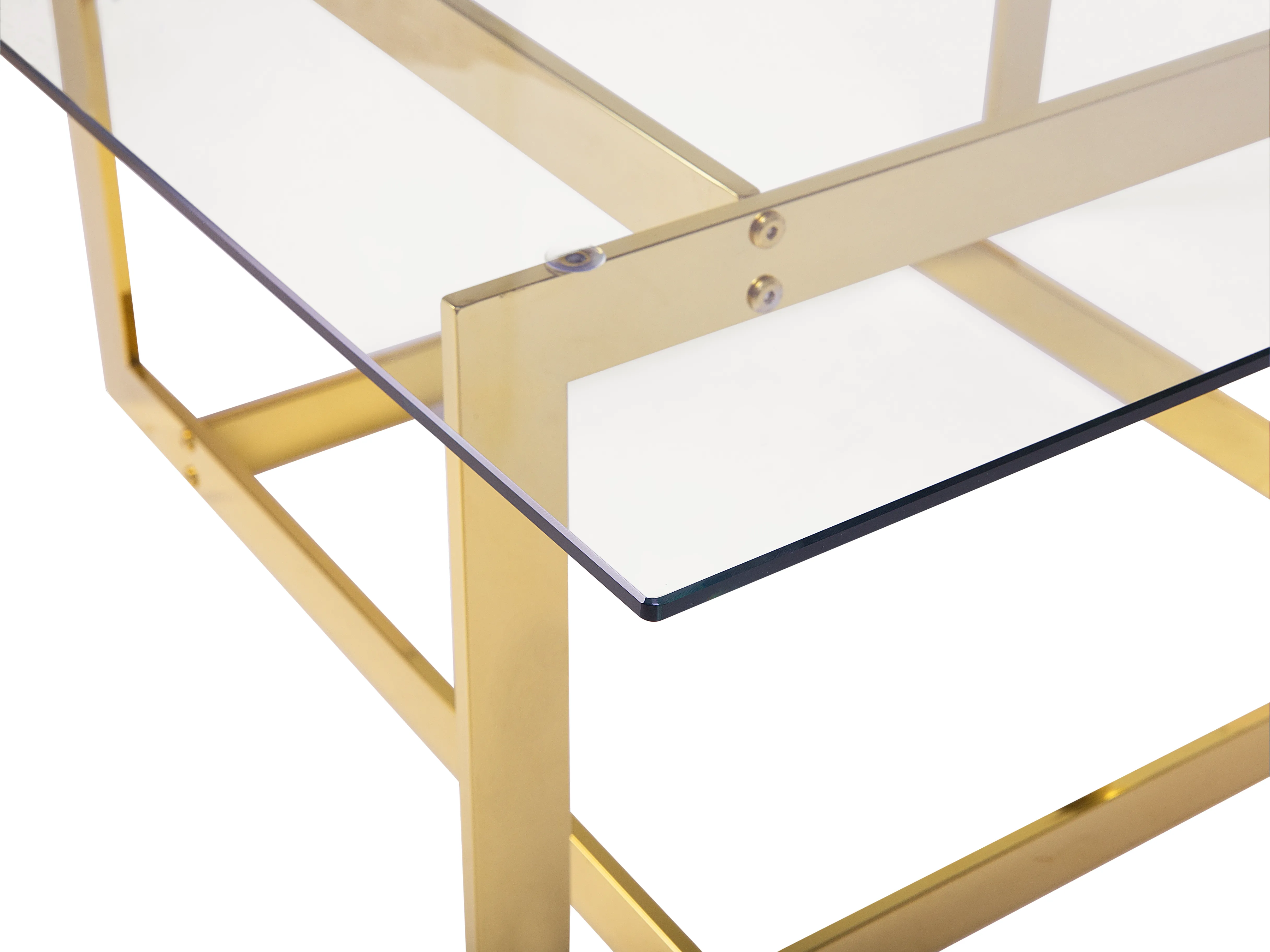 Salontafel CRYSTAL Veiligheidsglas Goud