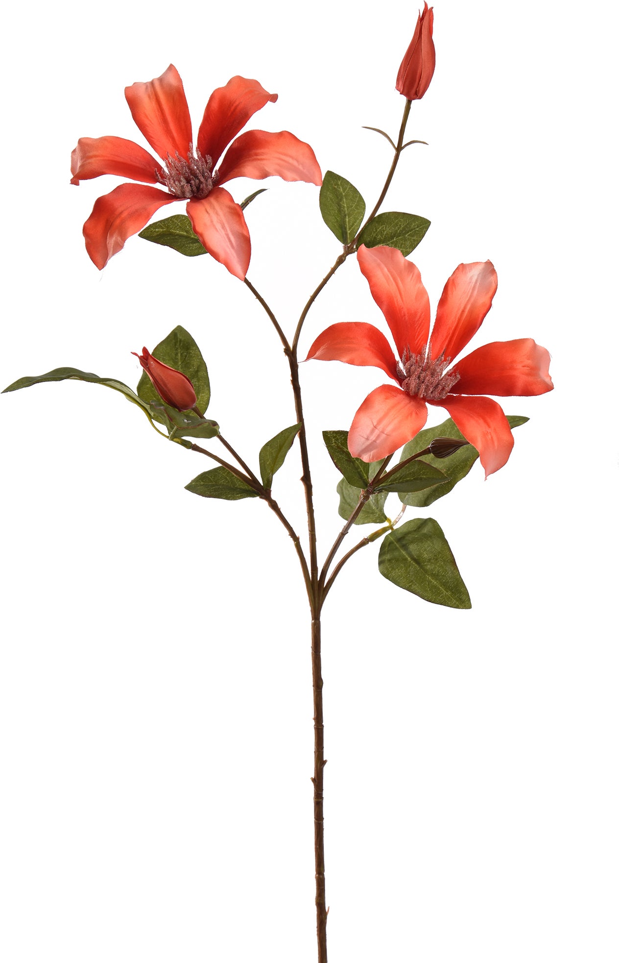 Jasaco PURE kunstbloem Clematis rood 65 cm