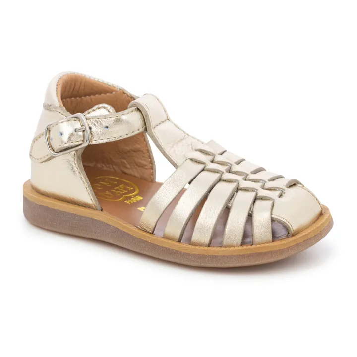 Pom d'Api Sandales Poppy Pitti | Or