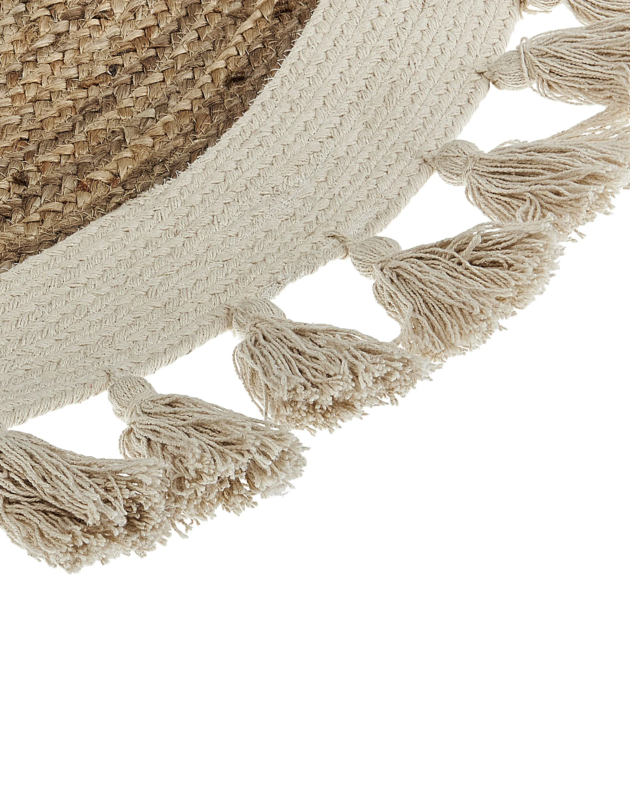 Vloerkleed SAMSUN Beige ø 120 cm Jute