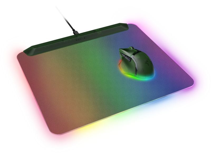 Razer Gaming-Mausmatte Firefly V2 Pro – Phantom Green Editi RGB-Gaming-Mauspad mit LED-Hintergrundbeleuchtung, 15 anpassbare Beleuchtungszonen, Mikrotexturierte Oberfläche, Rutschfeste Unterseite