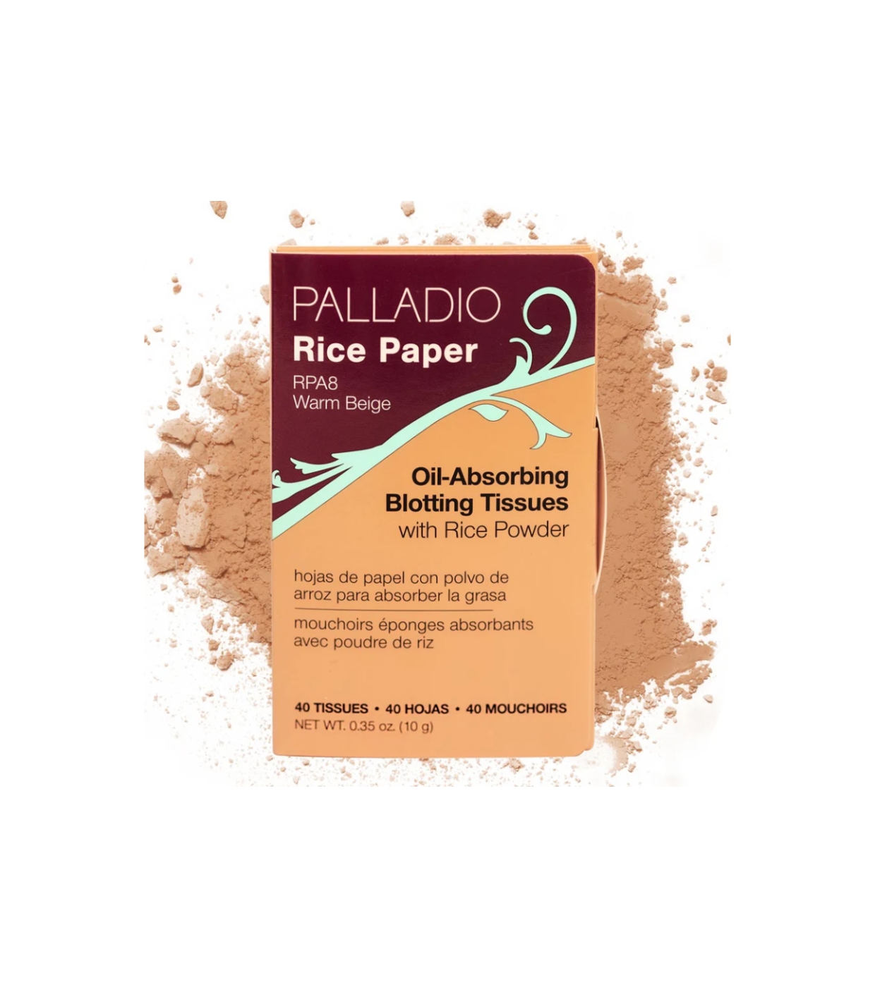 Palladio - Papel de arroz matificante Rice Paper - 08: Warm Beige