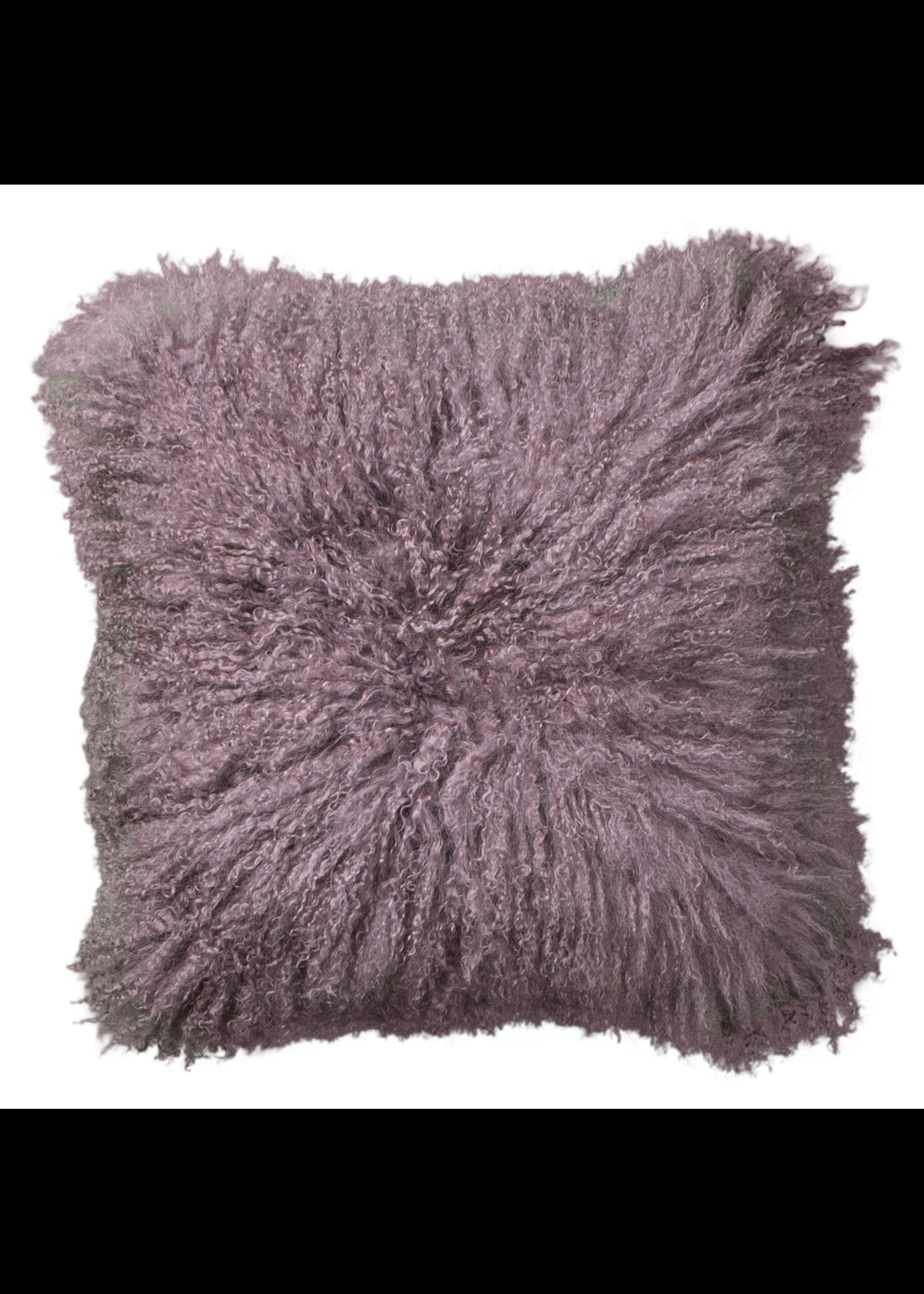 Kussen Tibetaans Schapenvacht 45x45 cm Paars