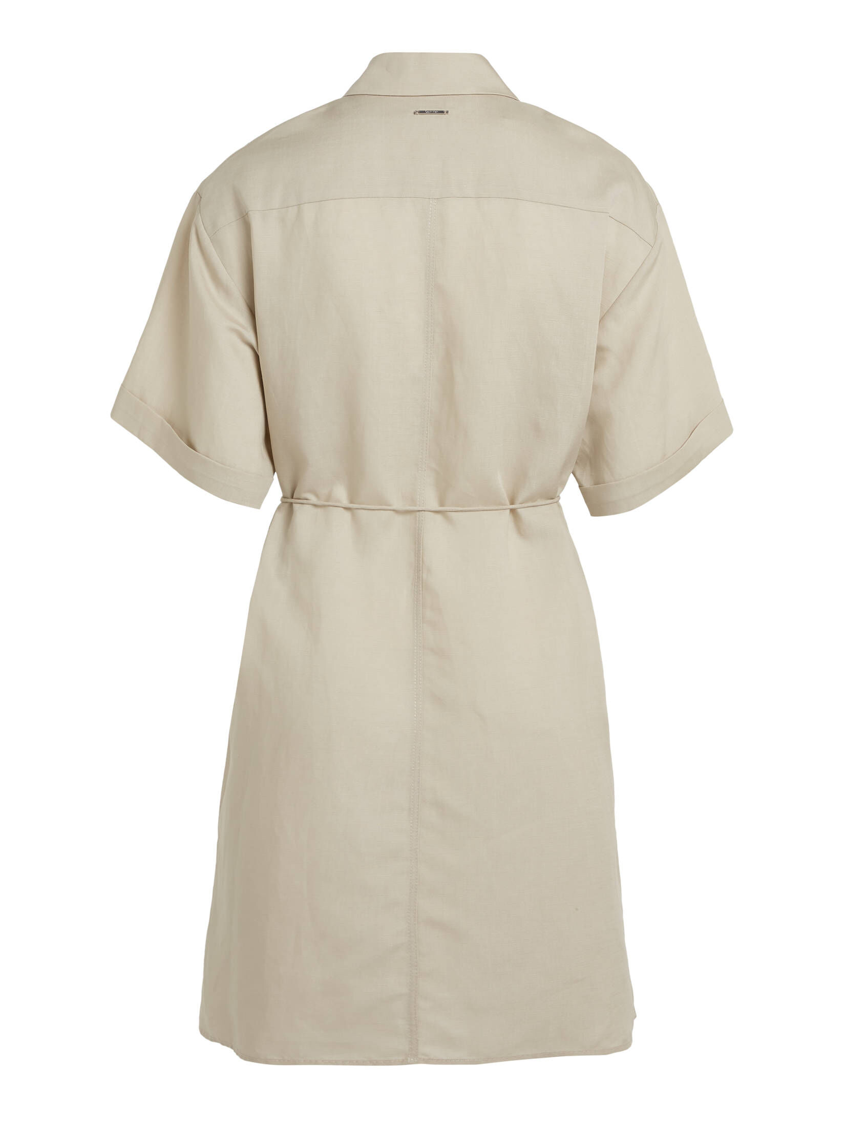 CALVIN KLEIN| Damen Hemdblusenkleid mit Leinen Relaxed Fit