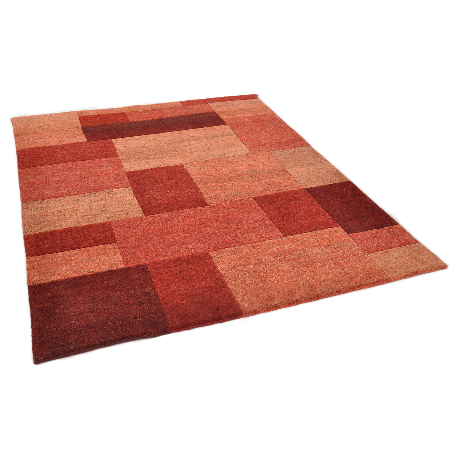 Teppich DALAS - rot - handgeknüpft - 60x90 cm