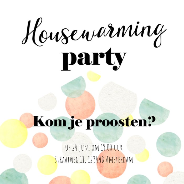 Greetz | Uitnodiging | Verhuiskaart | Neutraal