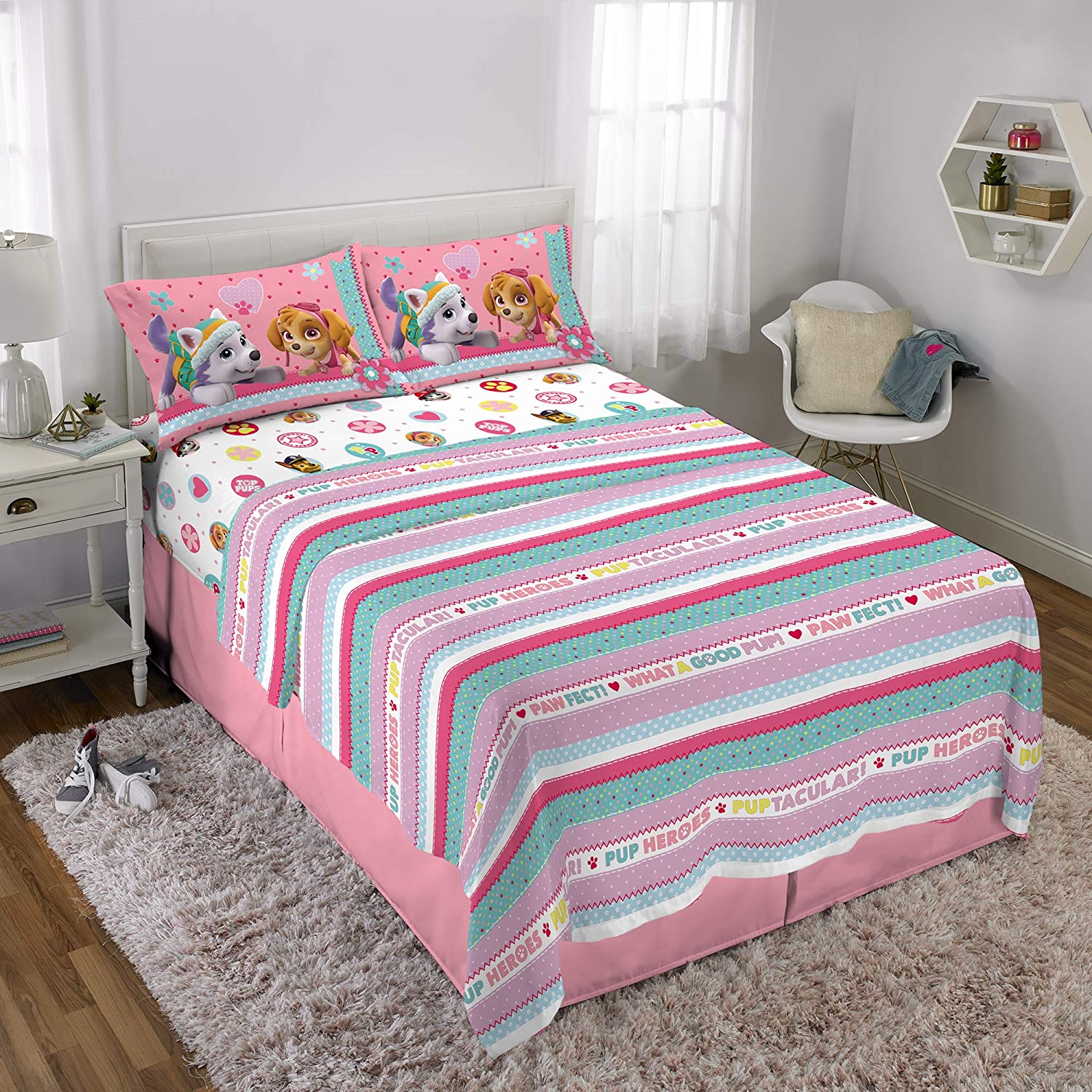 Twin Super Mario 3-Piece Bed Sheet Set.1 Flat Sheet 1 Fitted Sheet 1 Pillow Cases