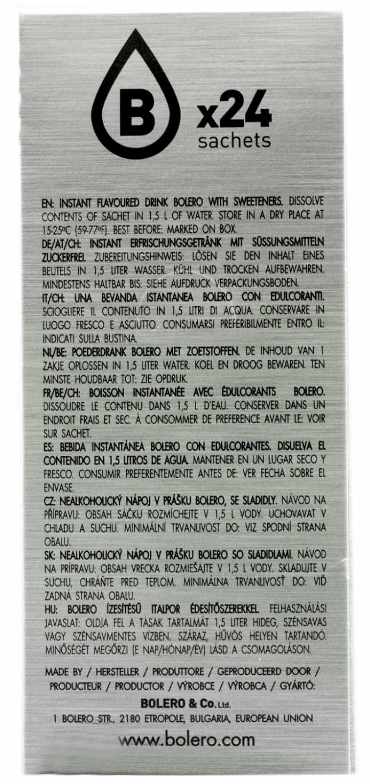 Bebidas Bolero Bebidas Bolero 9 g