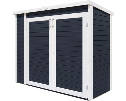 Tuinhuis/fietsenstalling/vuilnisbak Bertilo Multi-Box 3 200x82x163 cm antraciet