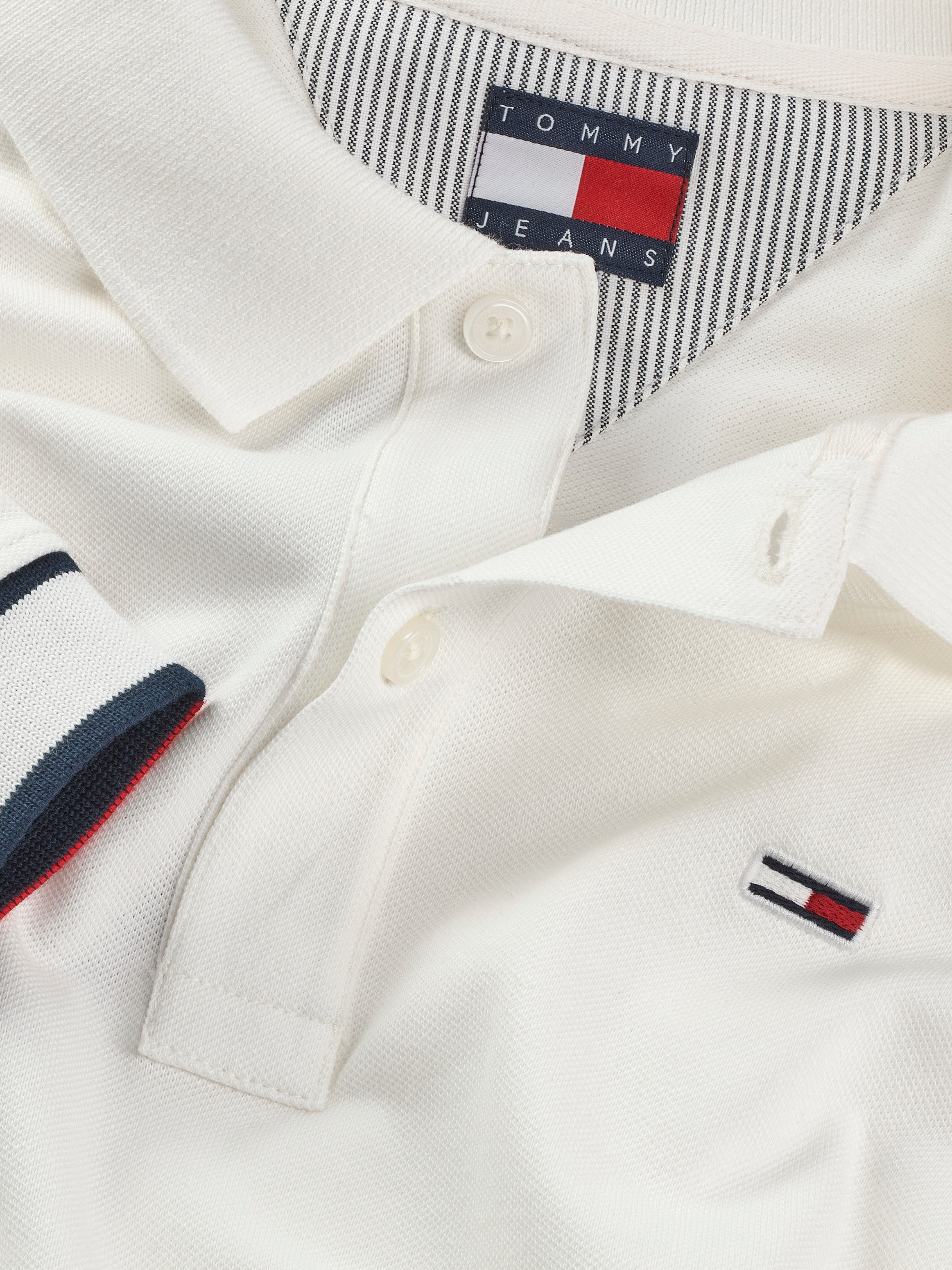 Tommy Jeans Plus Poloshirt »TJM SLIM FLAG CUFF POLO EXT«, Grosse Grössen