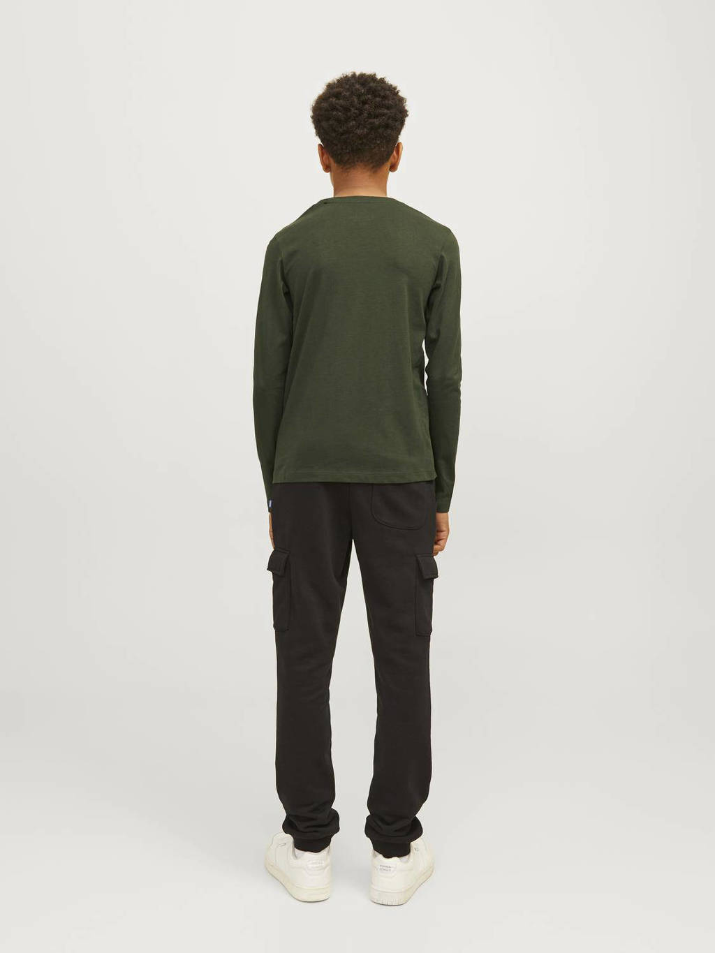 JACK & JONES longsleeve JJELOGO met logo wit