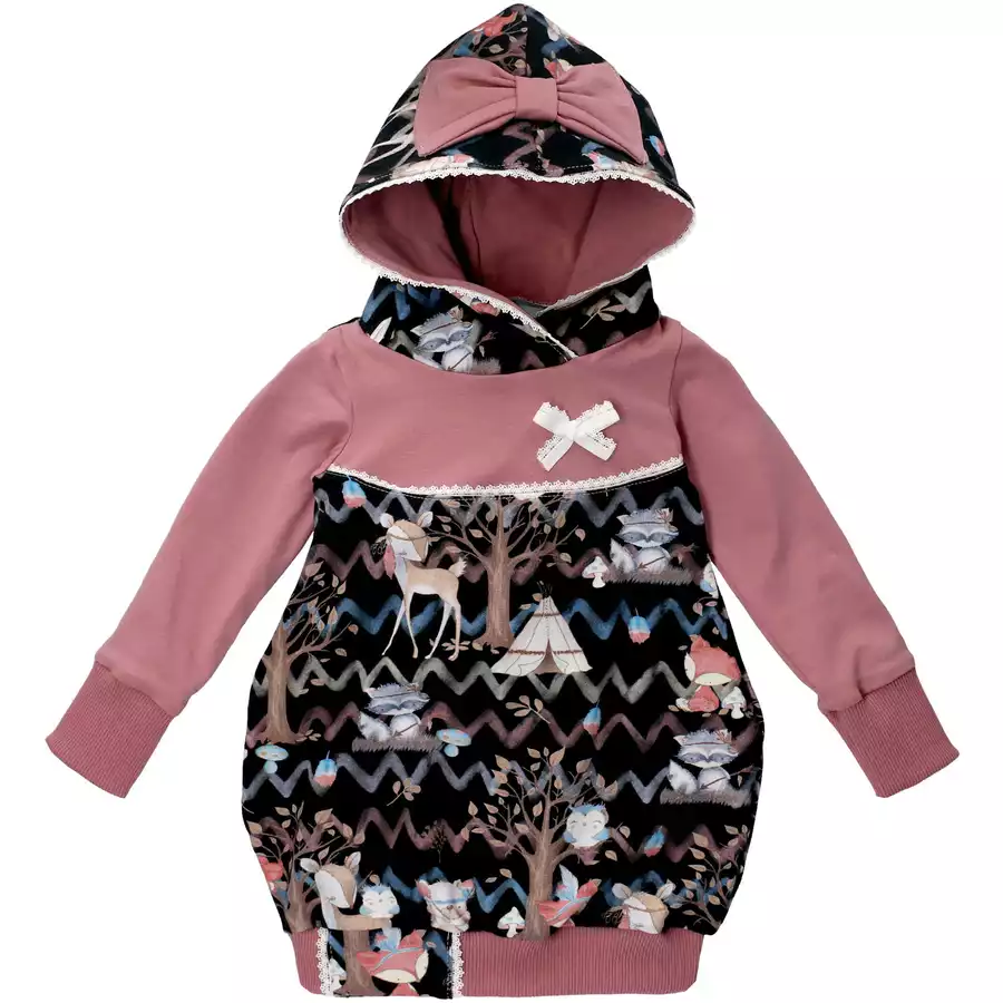 Land Juwelen Kleid Handmade Schwarz
