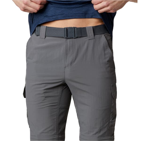COLUMBIA SILVER RIDGE II CONVERTIBLE PANT M CITY GREY
