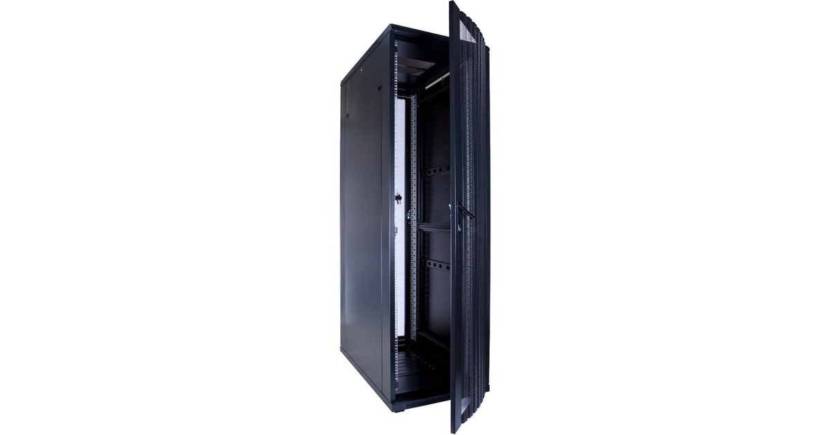 DSI42U serverkast met geperforeerde deur - DS6042PP server rack  (Zwart, 600 x 1000 x 2000mm)