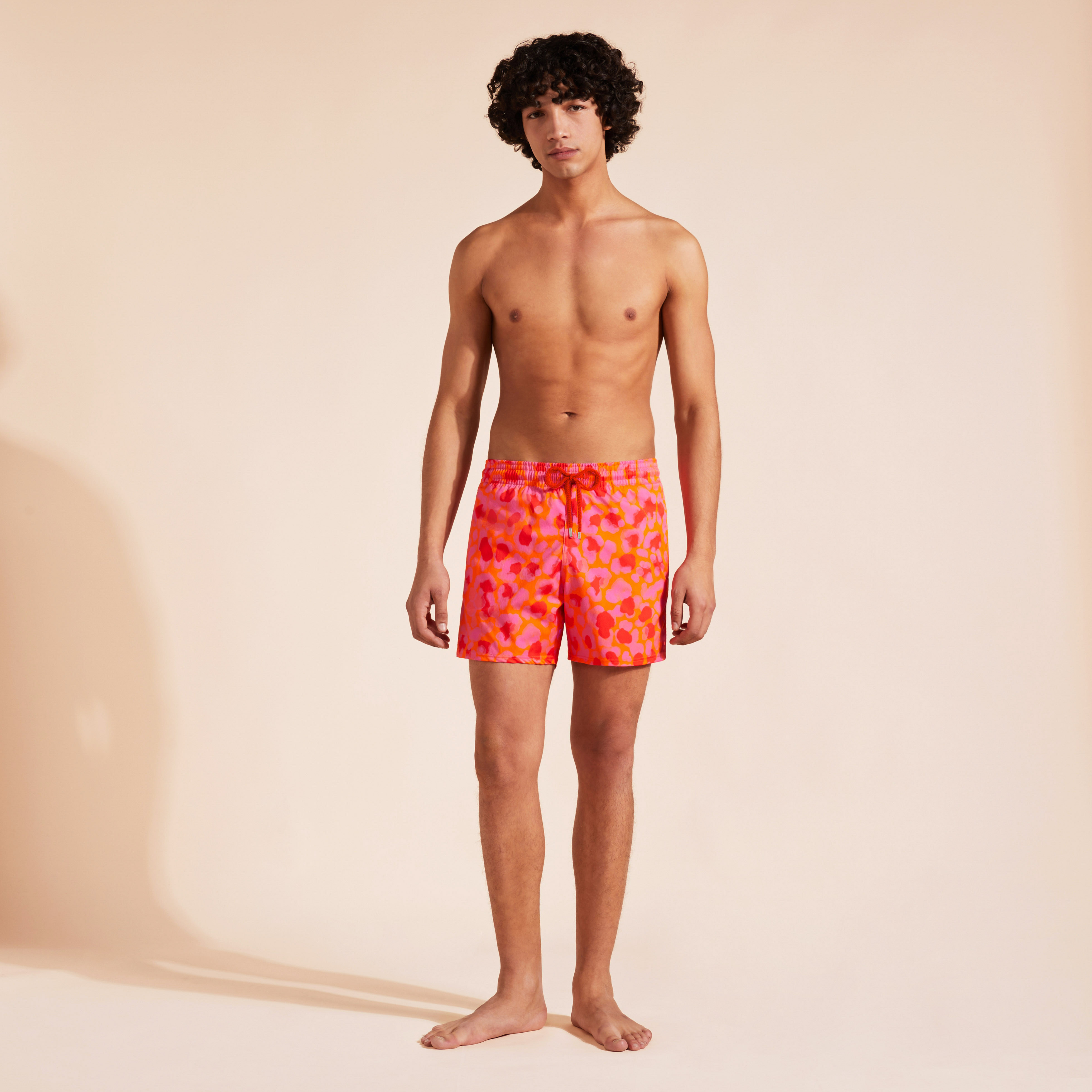 Maillot de Bain Court Stretch Homme New Leopard