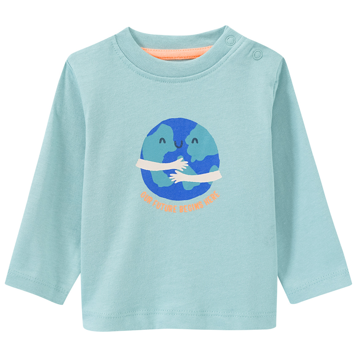 Topomini 2 Newborn Langarmshirts im Set creme / salbei
