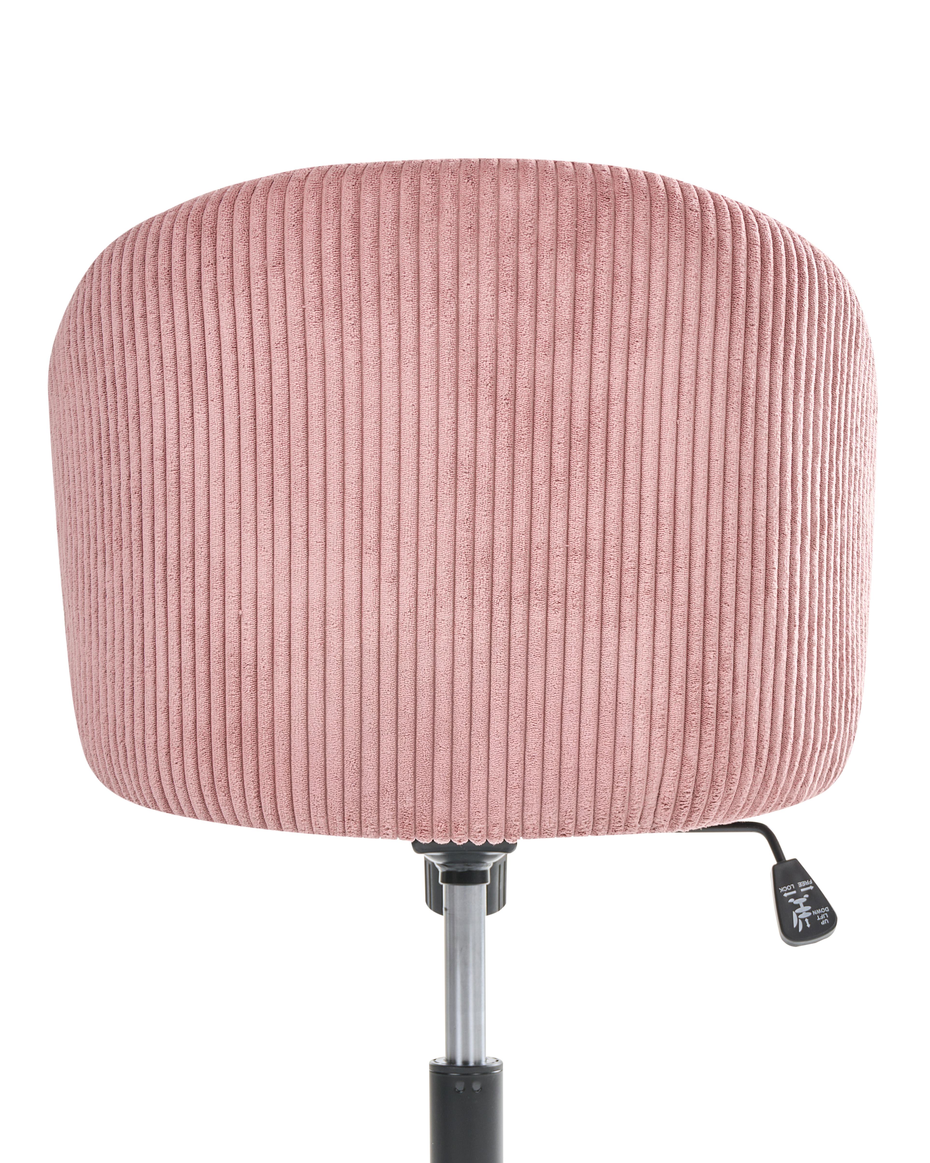 Bureaustoel MILES Corduroy Roze
