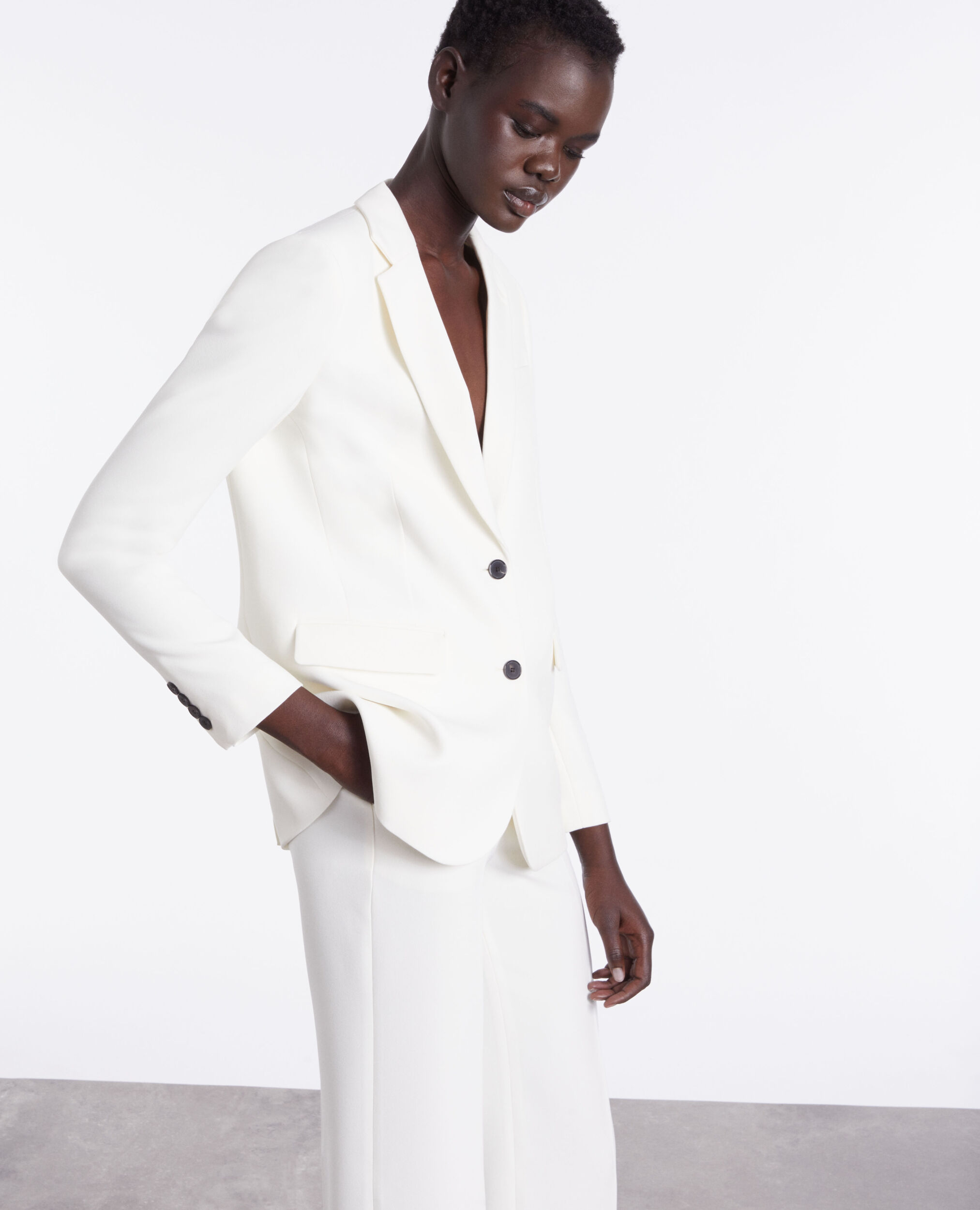 Veste de costume blanche
