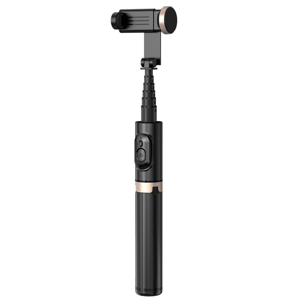 (75cm) Selfie Stick Teleskop für Smartphones mit abnehmbarem Bluetooth Fernauslöser - Schwarz