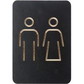 Pictogramme 'WC hommes & femmes', noir