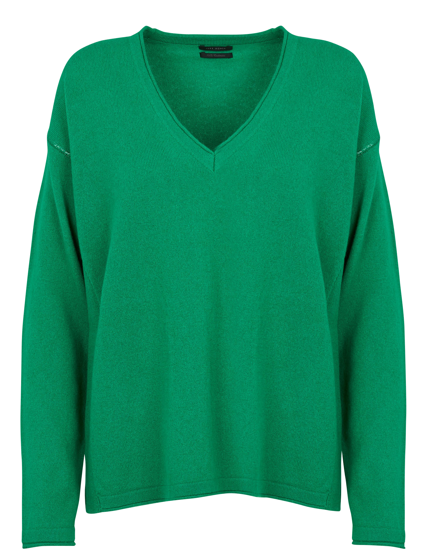 Pull droit en cachemire | Vert