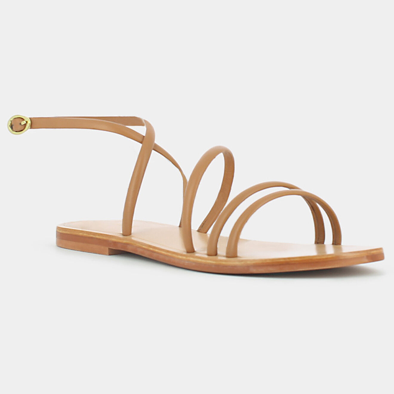 Jonak Sandales en Cuir Apolline Bis camel