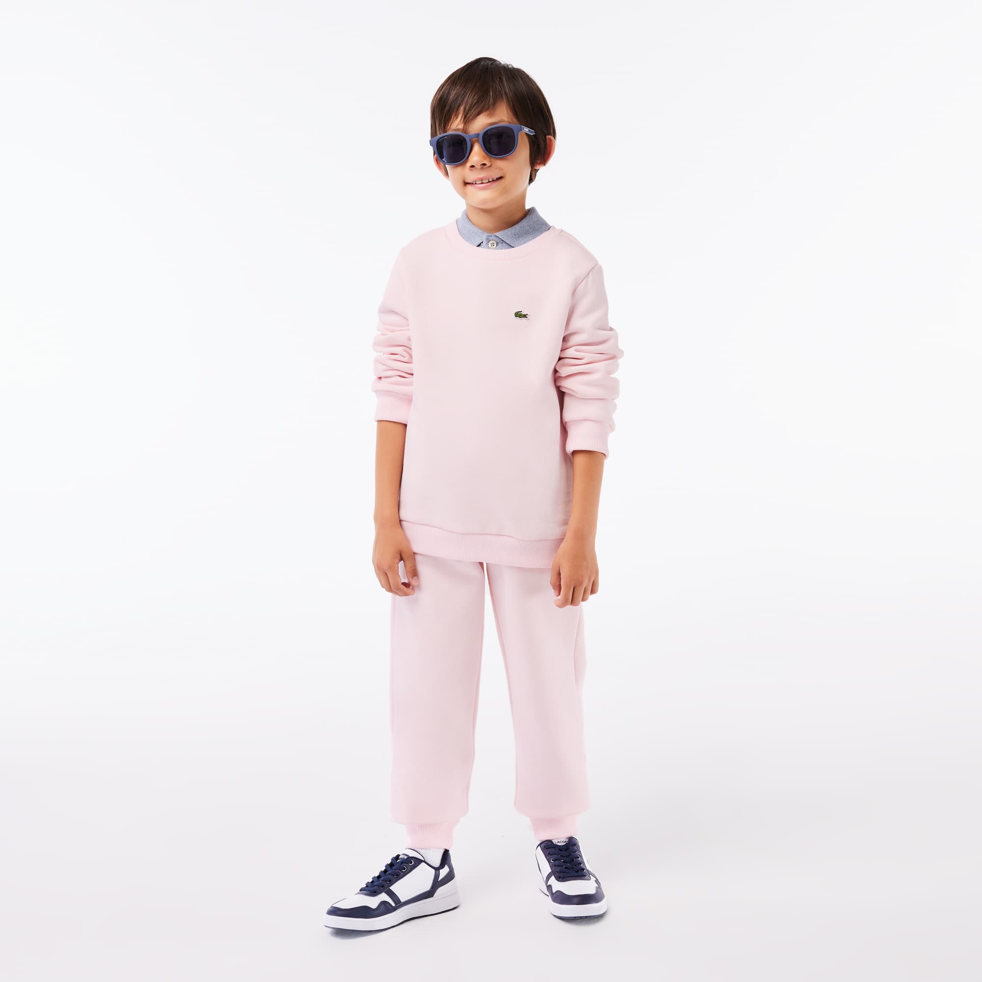 Sweatshirt enfant Lacoste en molleton de coton biologique Pullovers & Sweatshirts - Rose - Lacoste - Enfant