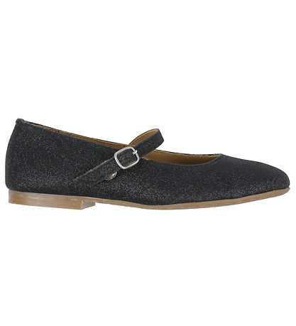 Angulus Ballerina Hausschuhe - Schwarz Glitzer