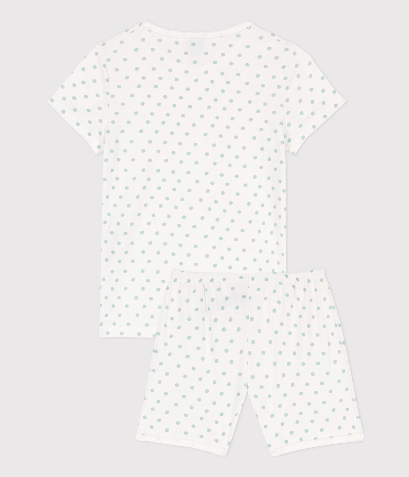Pyjacourt à pois en coton petite fille