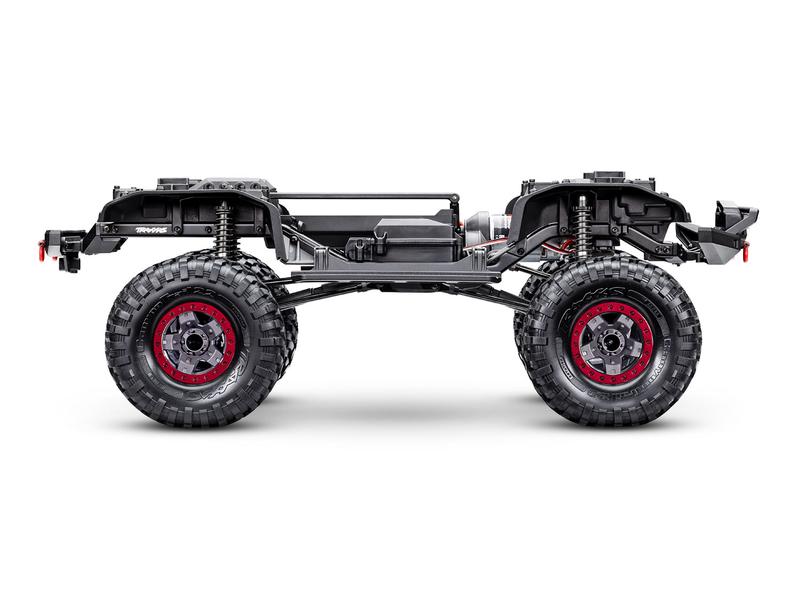 Traxxas Scale Crawler TRX-4 Sport High Trail Rot, ARTR 1:10 Rockcrawler mit Portalachsen und extra hoher Bodenfreiheit