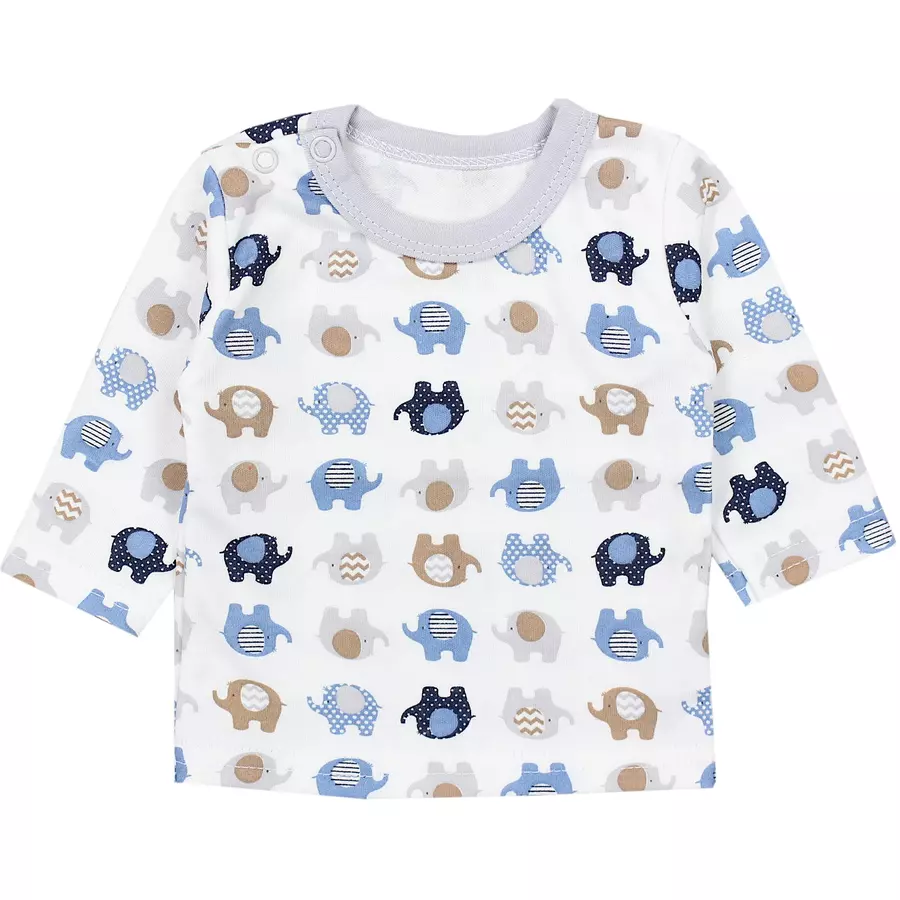TupTam Baby Jungen Langarmshirt 5er Set blaubeige