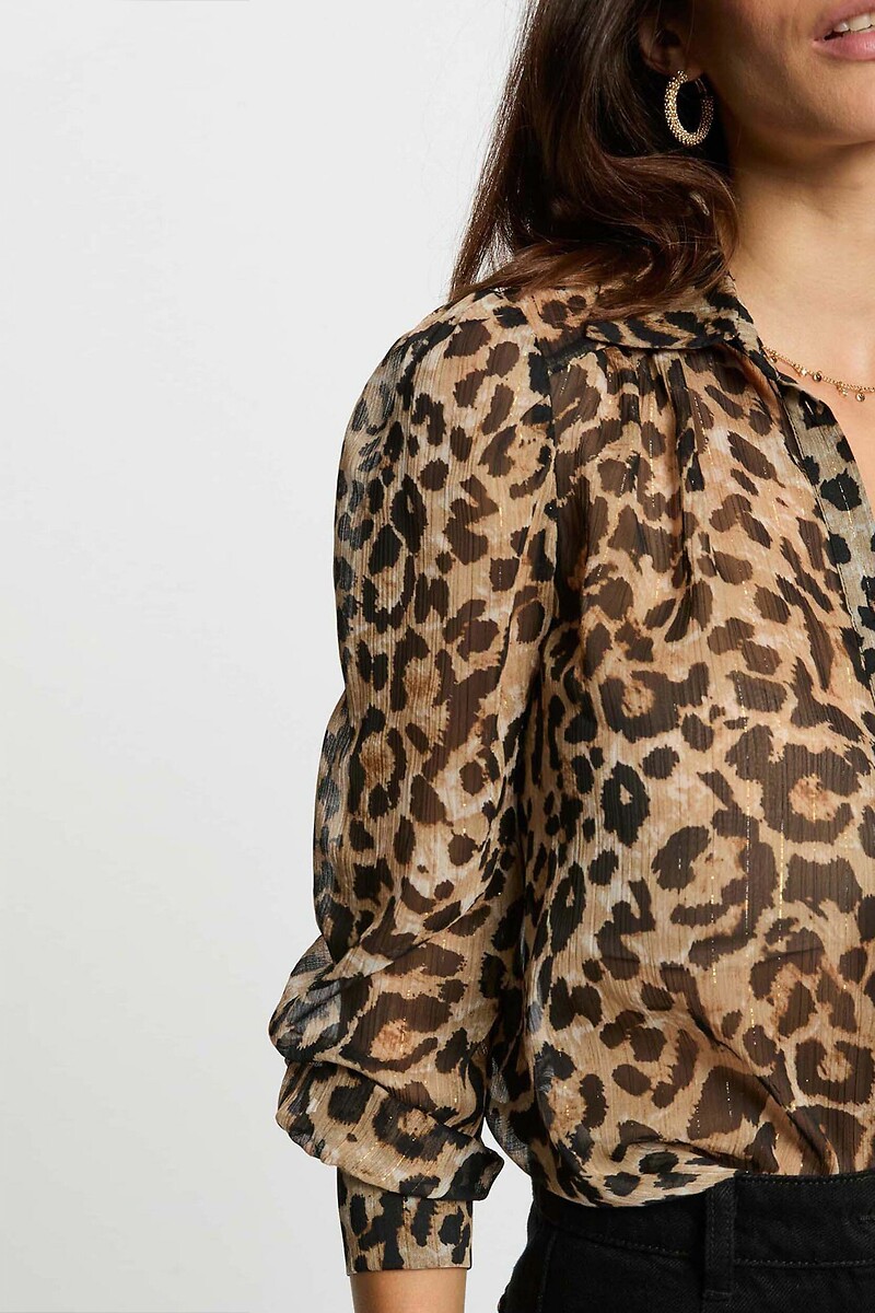 Camisa MORGAN com estampa de leopardo