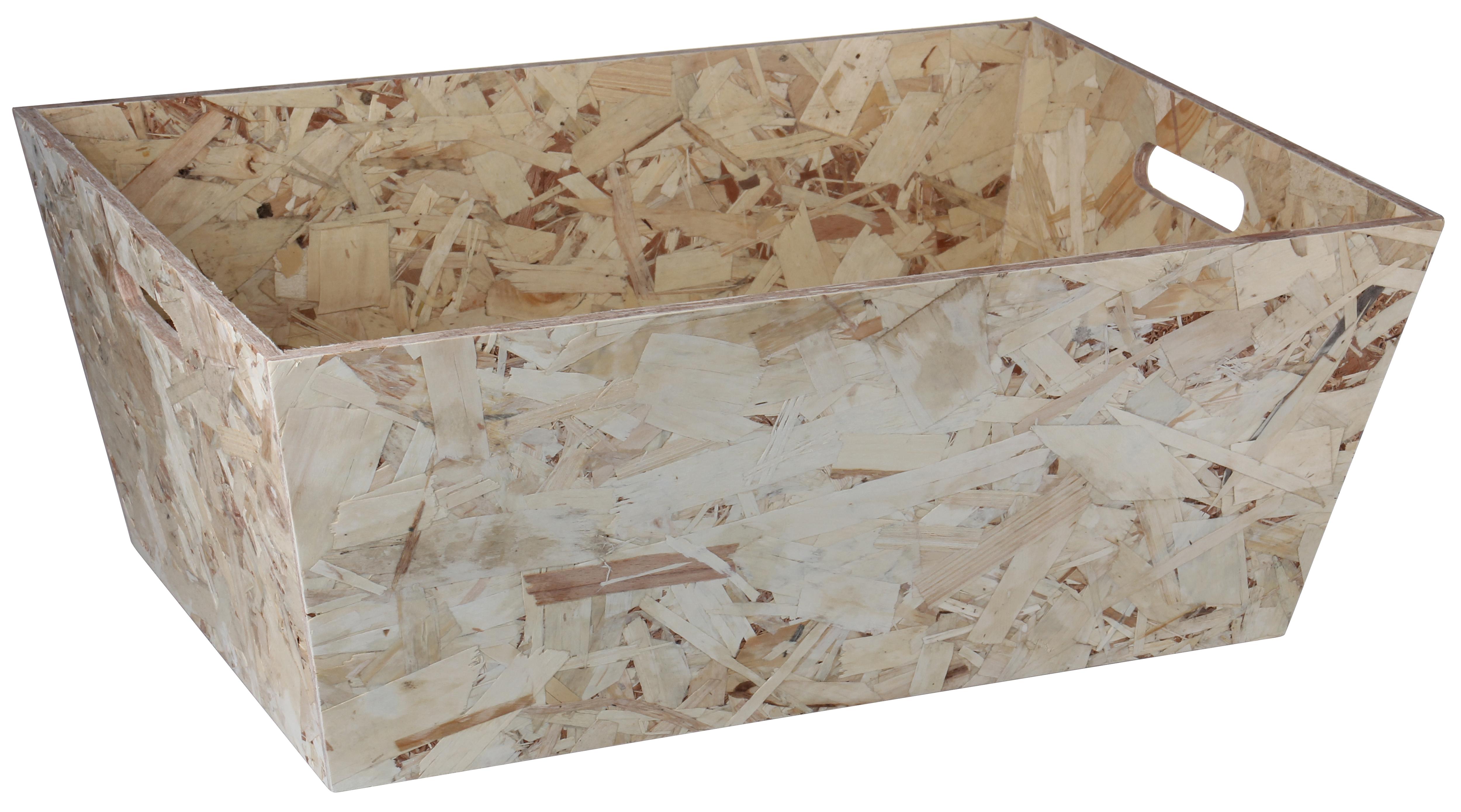 CAISSE TRAPEZE OSB D.40X32X20CM