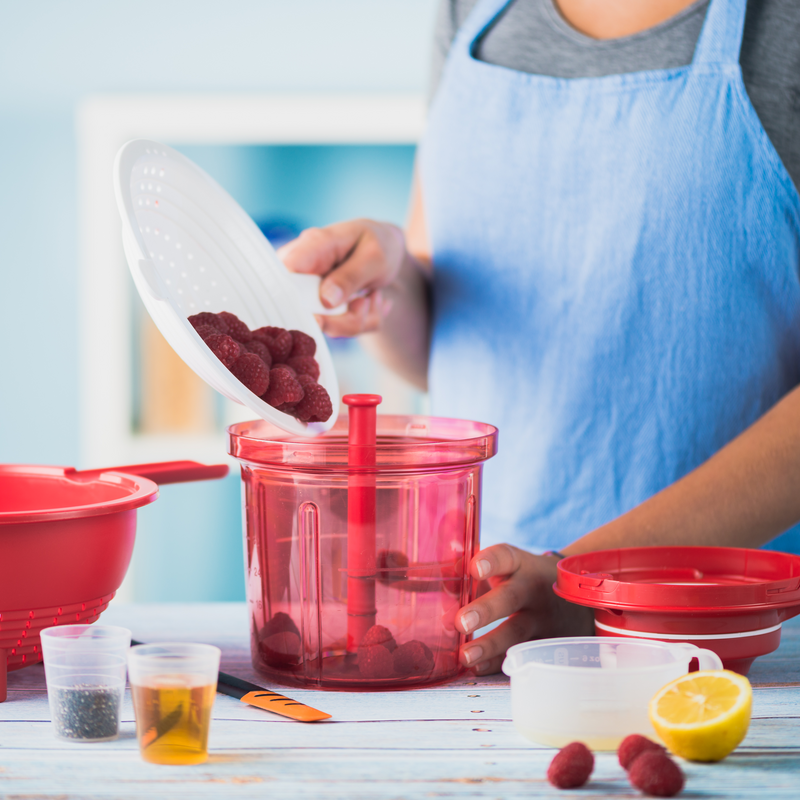 Saladin® Multisieb Praktisches Doppelsieb zum Waschen und Abtropfen von Lebensmitteln