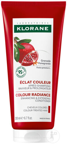 Klorane Grenade Après-Shampoing Éclat Couleur Ravive & Prolonge Cheveux Colorés 200ml