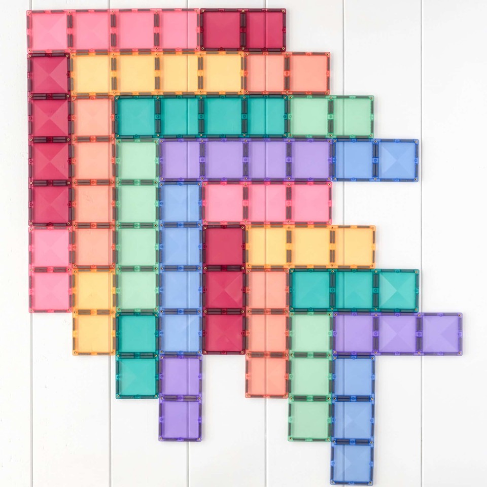 Connetix - Ractangle Pack - magnetsæt 24 dele - pastel (CT-P-00024-RE)