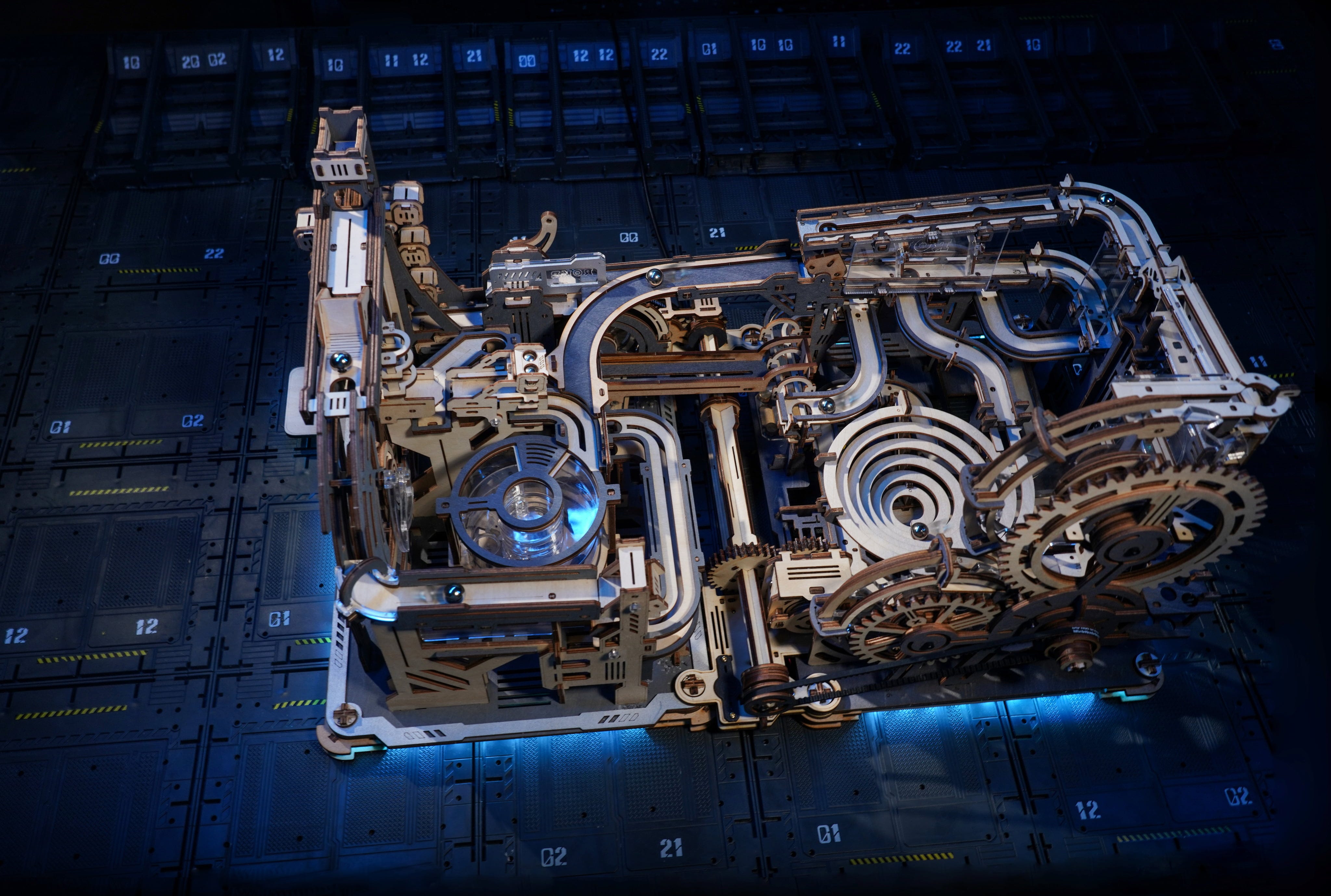 ROKR  Marble Spaceport    3D Holzpuzzle: Startklar für die nächste Umlaufbahn