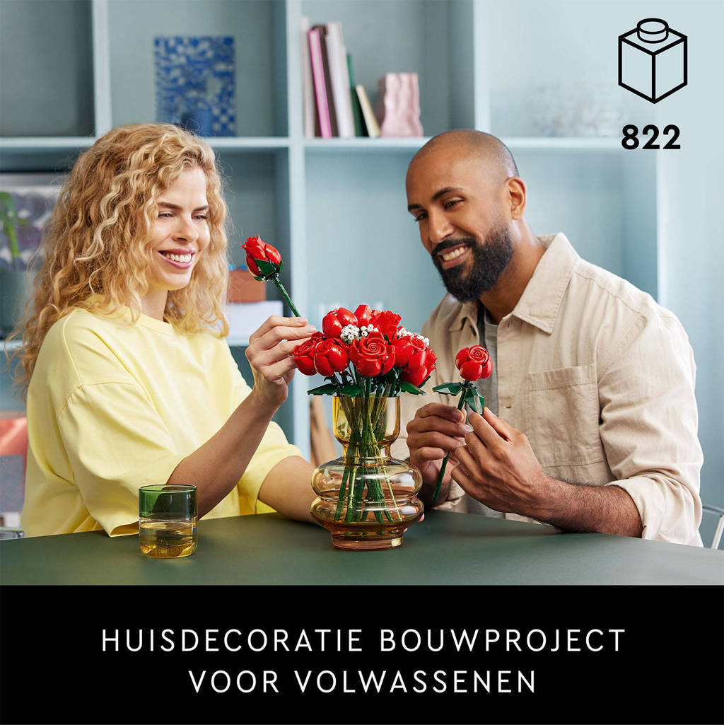 Mooi!Rozenboeket Decoratief Bloemen Bouwpakket uit de Botanical Collection 10328