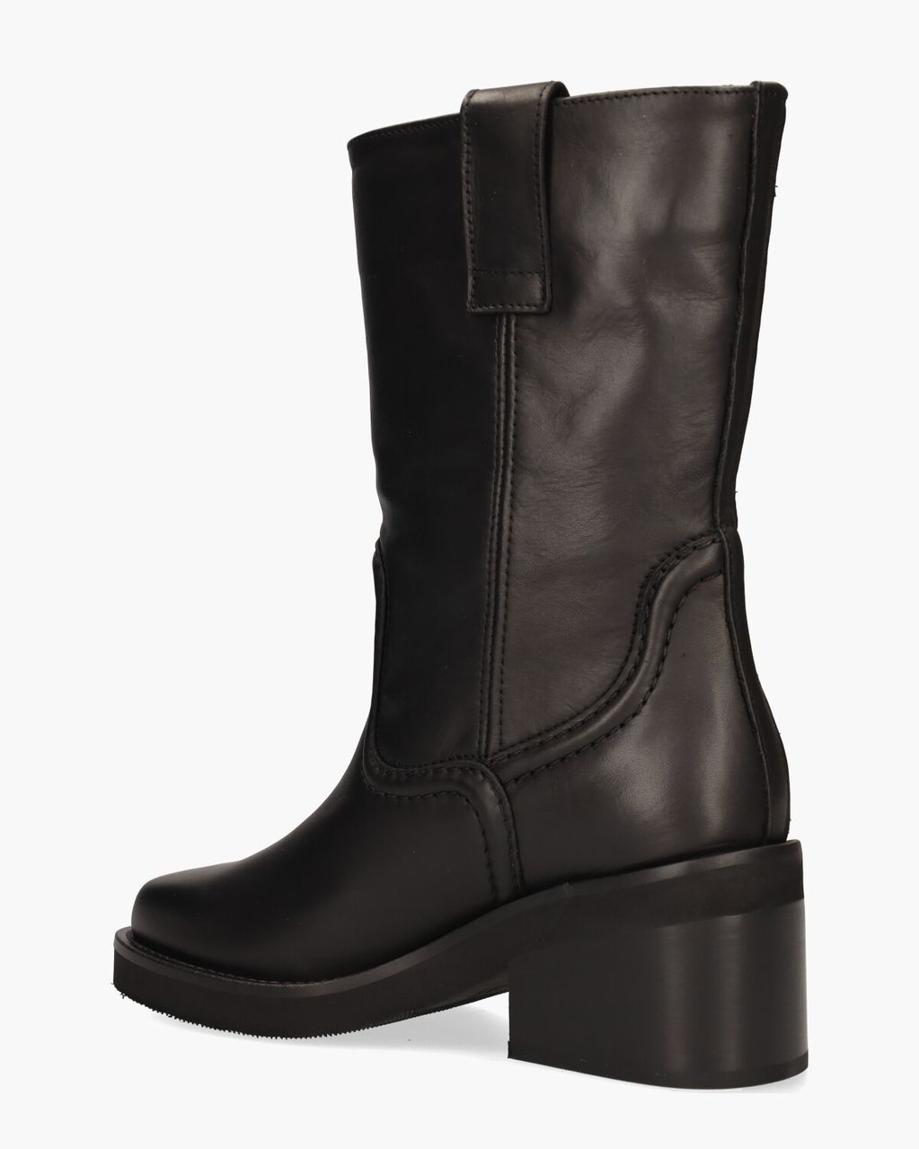 Nubikk Cassy Slouch Zwart Damesboots
