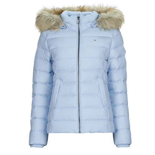 Tommy Jeans - TJW BASIC HOODED DOWN JACKET - Bleu ciel