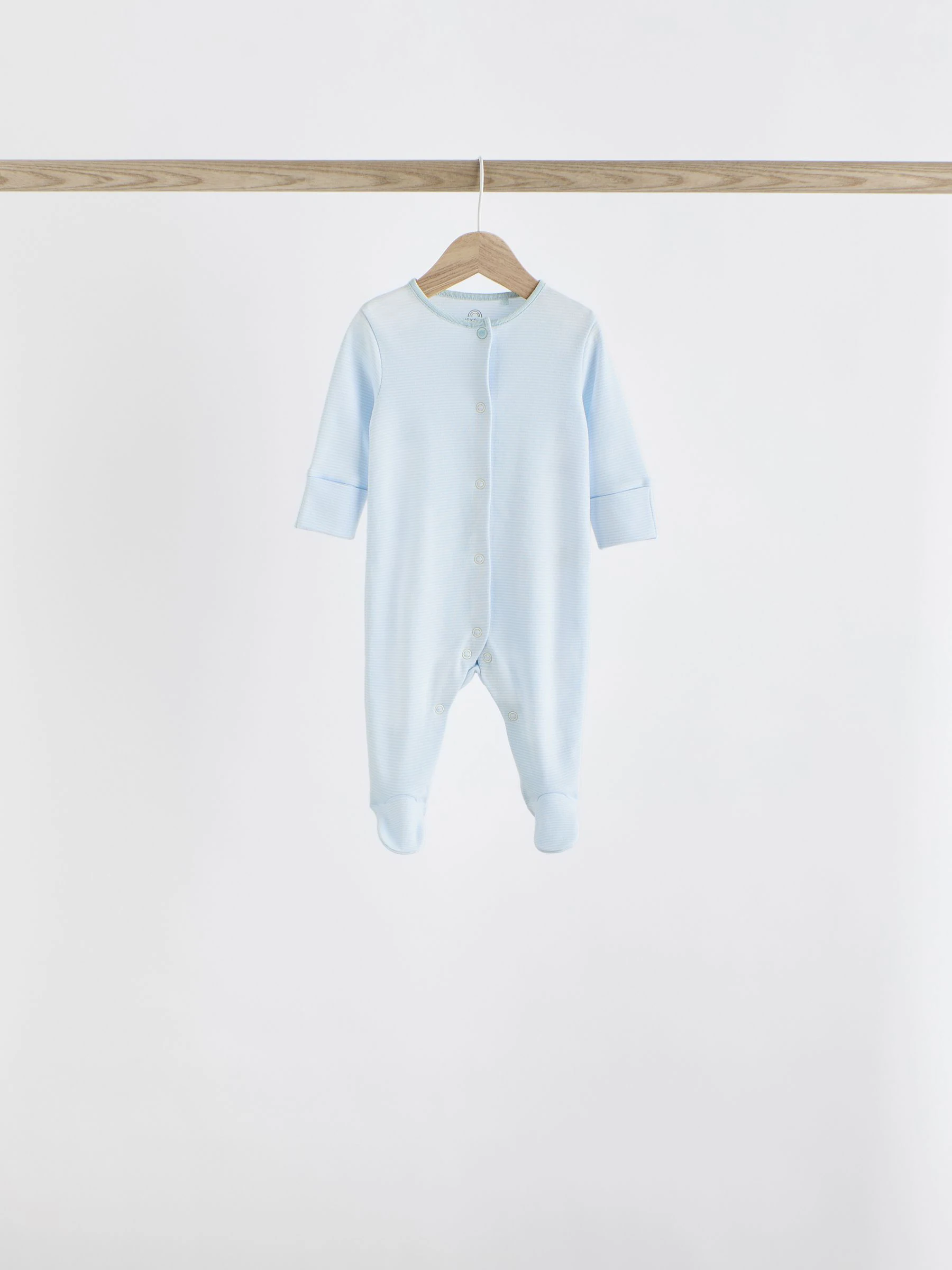 Blauw - Babypyjama met berenprint (0-2jr)