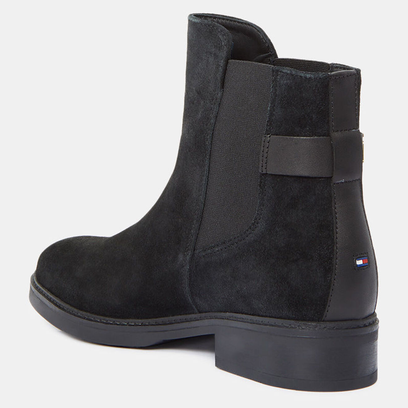 Tommy Hilfiger Chelsea boots en Velours de Cuir Hardware noires