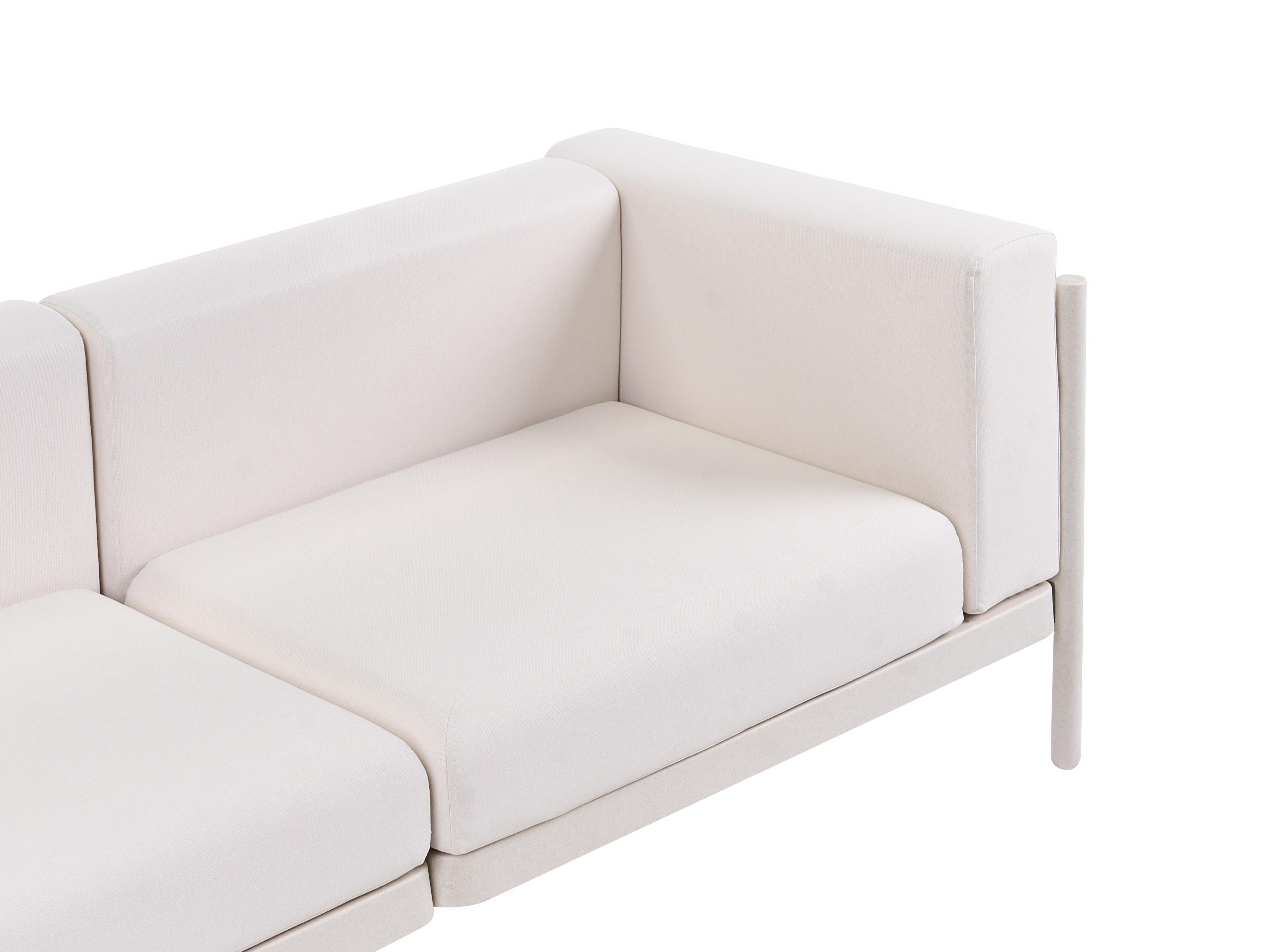 Tuin loungebank 4-zits FERRETTI Lichtbeige