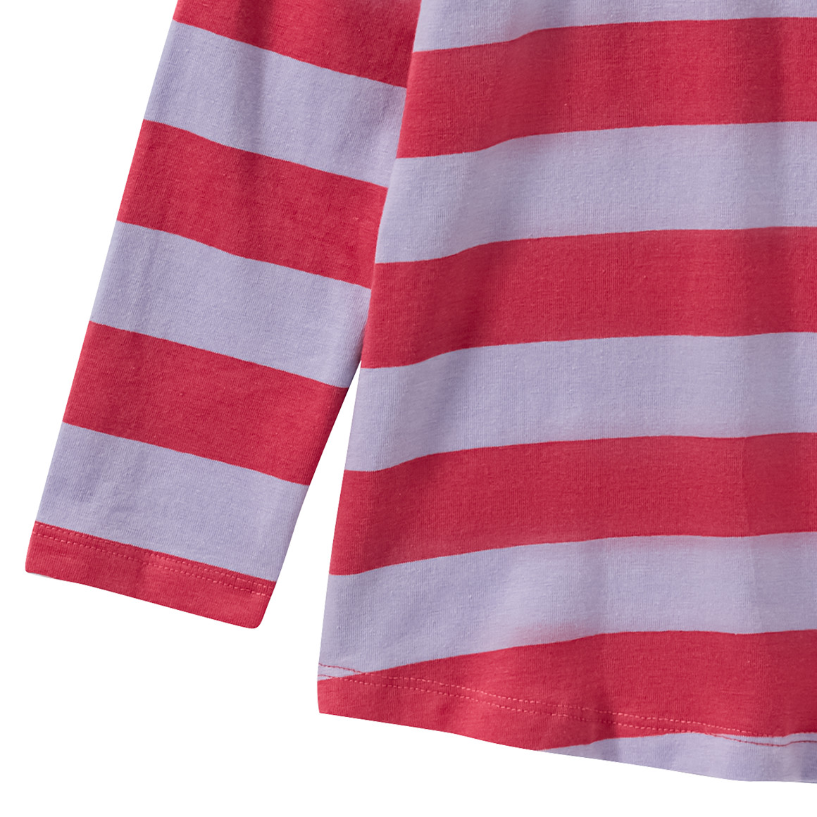 Jonas Nielsen Mädchen Langarmshirt mit Herz-Stickerei helllila