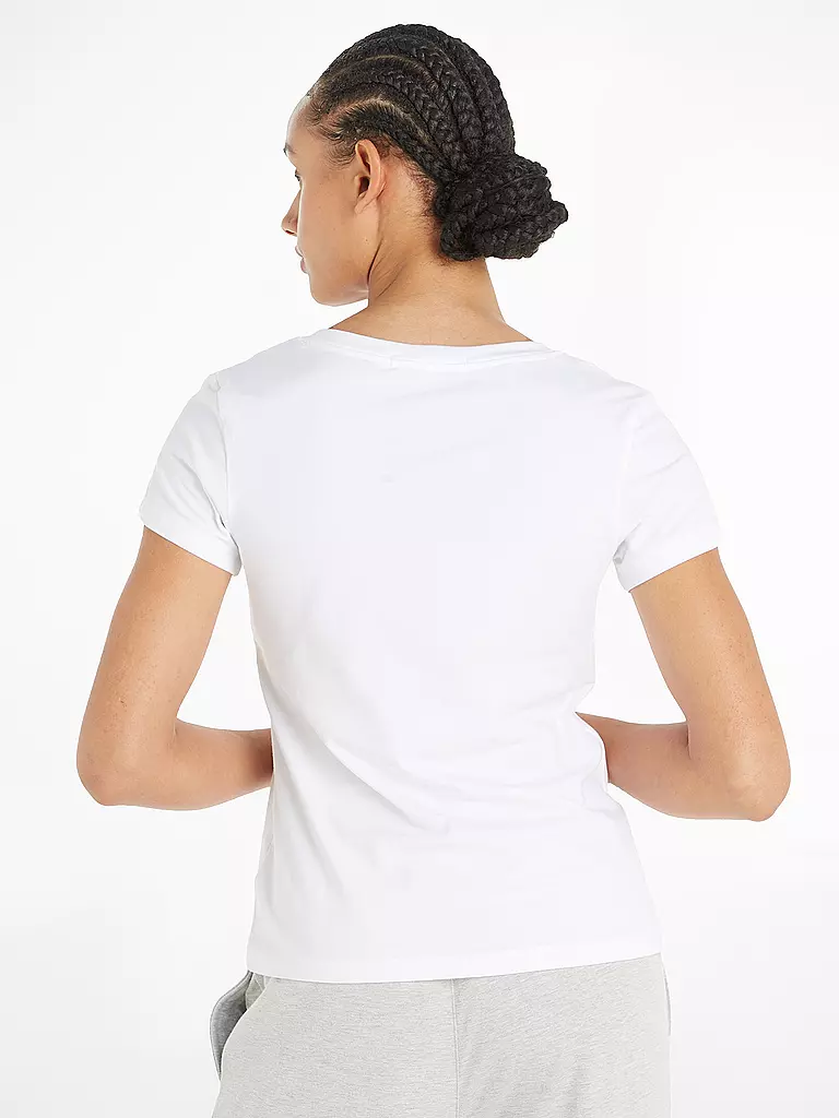CALVIN KLEIN JEANS T-Shirt Slim Fit  weiss